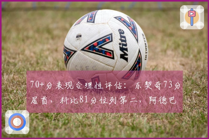 70+分表现合理性评估:东契奇73分居首,科比81分位列第二,阿德巴约83分排第11